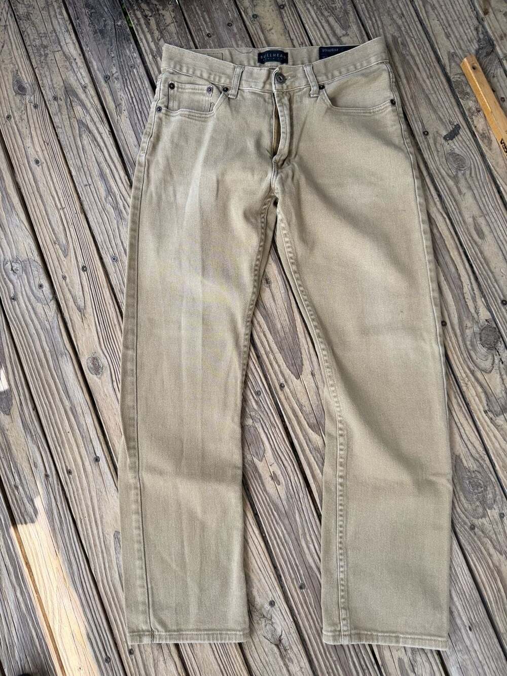 Bullhead Denim Co. Men's Straight Leg Tan Jeans